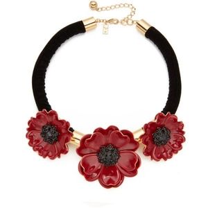 kate spade precious poppy statement necklace